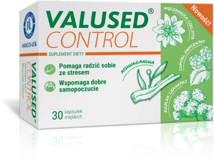 Opakowanie Valused Control, suplement diety
