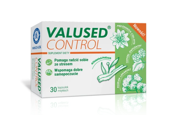 Opakowanie Valused Control, suplement diety